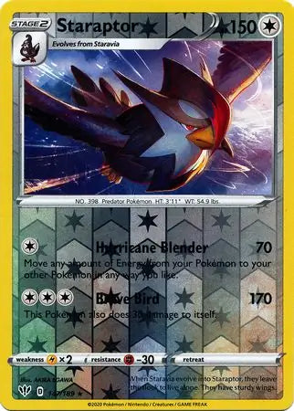 Staraptor 147/189 (SWSH03: Darkness Ablaze)  - Reverse Holofoil | Good Games Adelaide SA