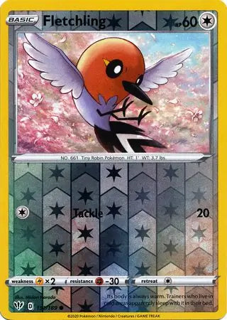 Fletchling 151/189 (SWSH03: Darkness Ablaze)  - Reverse Holofoil | Good Games Adelaide SA