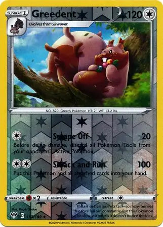 Greedent 153/189 (SWSH03: Darkness Ablaze)  - Reverse Holofoil | Good Games Adelaide SA