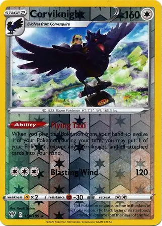 Corviknight 156/189 (SWSH03: Darkness Ablaze)  - Reverse Holofoil | Good Games Adelaide SA