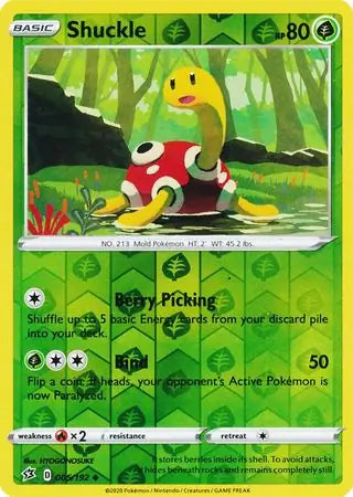 Shuckle 005/192 (SWSH02: Rebel Clash)  - Reverse Holofoil | Good Games Adelaide SA