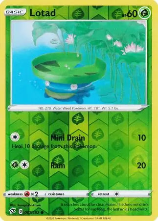 Lotad 007/192 (SWSH02: Rebel Clash)  - Reverse Holofoil | Good Games Adelaide SA