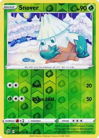 Snover 012/192 (SWSH02: Rebel Clash)  - Reverse Holofoil | Good Games Adelaide SA
