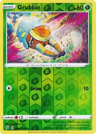 Grubbin 016/192 (SWSH02: Rebel Clash)  - Reverse Holofoil | Good Games Adelaide SA