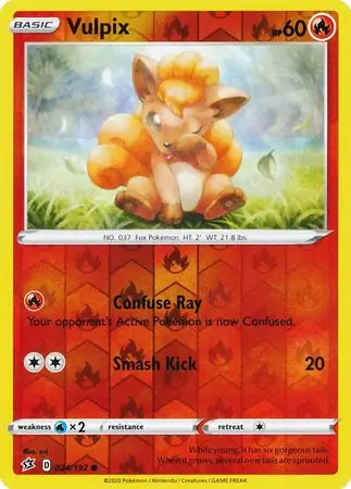 Vulpix 024/192 (SWSH02: Rebel Clash)  - Reverse Holofoil | Good Games Adelaide SA