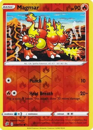 Magmar 029/192 (SWSH02: Rebel Clash)  - Reverse Holofoil | Good Games Adelaide SA