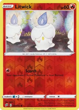 Litwick 031/192 (SWSH02: Rebel Clash)  - Reverse Holofoil | Good Games Adelaide SA