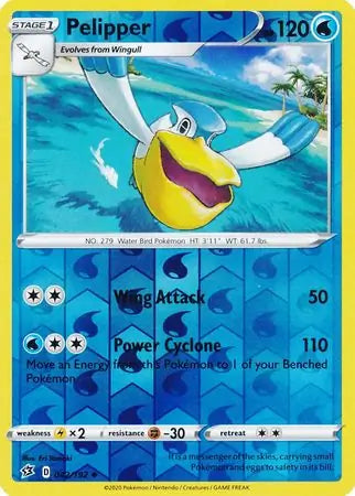 Pelipper 042/192 (SWSH02: Rebel Clash)  - Reverse Holofoil | Good Games Adelaide SA
