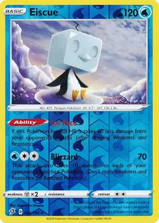 Eiscue 054/192 (SWSH02: Rebel Clash)  - Reverse Holofoil | Good Games Adelaide SA