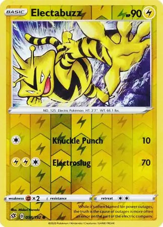 Electabuzz 058/192 (SWSH02: Rebel Clash)  - Reverse Holofoil | Good Games Adelaide SA