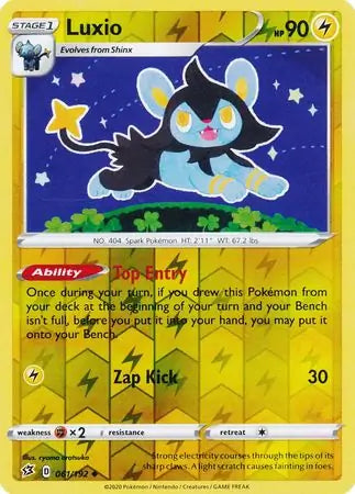 Luxio 061/192 (SWSH02: Rebel Clash)  - Reverse Holofoil | Good Games Adelaide SA