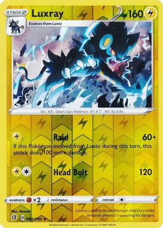 Luxray 062/192 (SWSH02: Rebel Clash)  - Reverse Holofoil | Good Games Adelaide SA