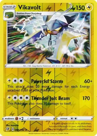 Vikavolt 066/192 (SWSH02: Rebel Clash)  - Reverse Holofoil | Good Games Adelaide SA