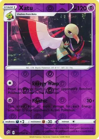 Xatu 077/192 (SWSH02: Rebel Clash)  - Reverse Holofoil | Good Games Adelaide SA