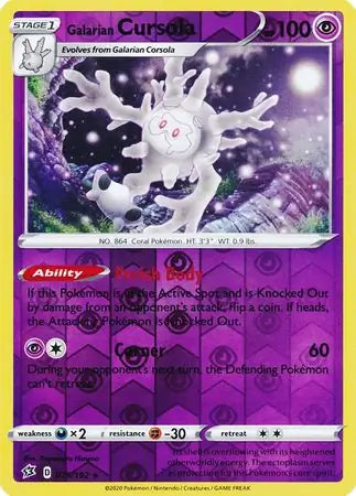 Galarian Cursola 079/192 (SWSH02: Rebel Clash)  - Reverse Holofoil | Good Games Adelaide SA