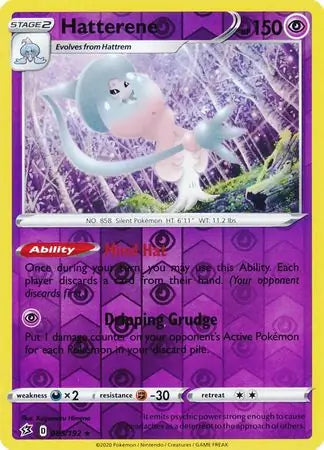 Hatterene 085/192 (SWSH02: Rebel Clash)  - Reverse Holofoil | Good Games Adelaide SA