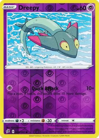 Dreepy 089/192 (SWSH02: Rebel Clash)  - Reverse Holofoil | Good Games Adelaide SA