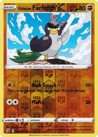 Galarian Farfetch'd 094/192 (SWSH02: Rebel Clash)  - Reverse Holofoil | Good Games Adelaide SA