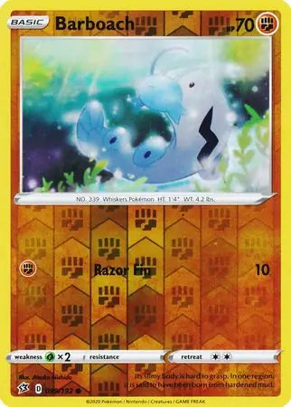 Barboach 099/192 (SWSH02: Rebel Clash)  - Reverse Holofoil | Good Games Adelaide SA