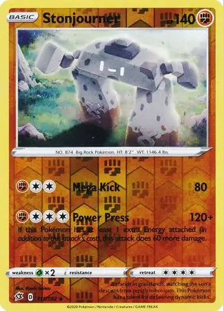 Stonjourner 111/192 (SWSH02: Rebel Clash)  - Reverse Holofoil | Good Games Adelaide SA
