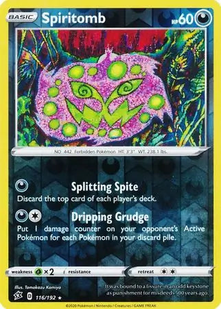 Spiritomb 116/192 (SWSH02: Rebel Clash)  - Reverse Holofoil | Good Games Adelaide SA