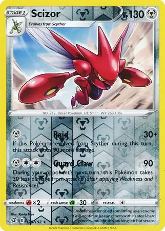Scizor 128/192 (SWSH02: Rebel Clash)  - Reverse Holofoil | Good Games Adelaide SA