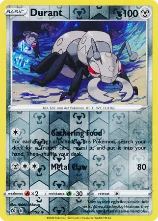 Durant 132/192 (SWSH02: Rebel Clash)  - Reverse Holofoil | Good Games Adelaide SA