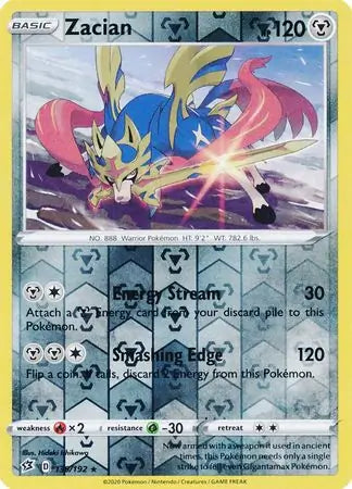 Zacian 139/192 (SWSH02: Rebel Clash)  - Reverse Holofoil | Good Games Adelaide SA