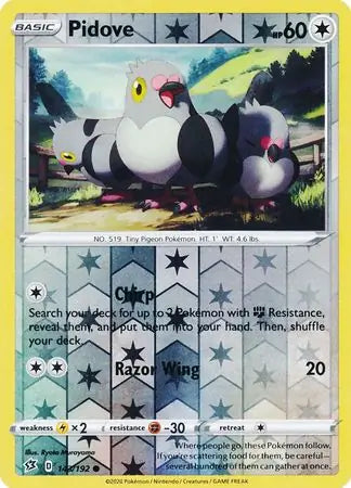 Pidove 143/192 (SWSH02: Rebel Clash)  - Reverse Holofoil | Good Games Adelaide SA