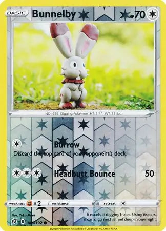Bunnelby 146/192 (SWSH02: Rebel Clash)  - Reverse Holofoil | Good Games Adelaide SA