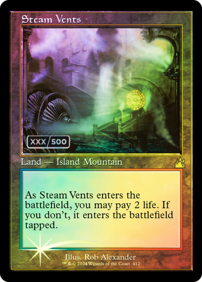 Steam Vents Serialized 412 (Ravnica Remastered)  - Foil | Good Games Adelaide SA