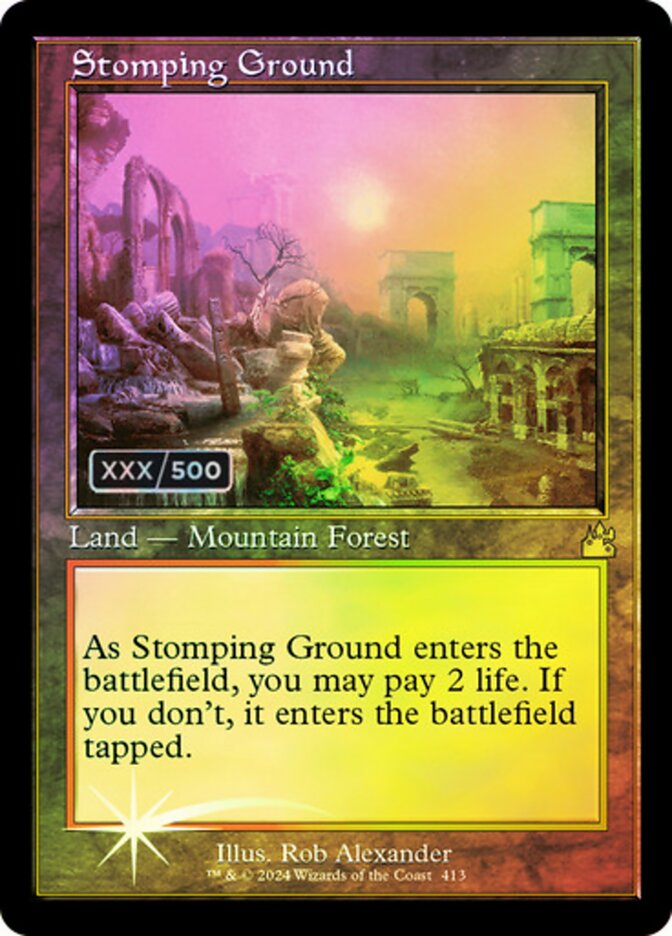 Stomping Ground Serialized 413 (Ravnica Remastered)  - Foil | Good Games Adelaide SA