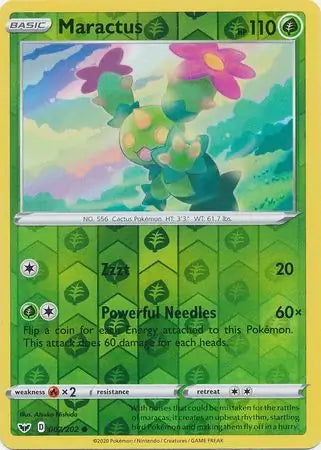 Maractus 007/202 (SWSH01: Sword & Shield Base Set)  - Reverse Holofoil | Good Games Adelaide SA