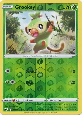Grookey 011/202 (SWSH01: Sword & Shield Base Set)  - Reverse Holofoil | Good Games Adelaide SA