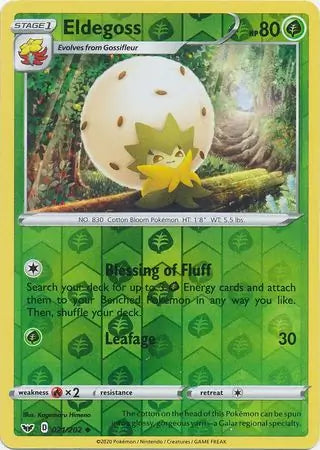 Eldegoss 021/202 (SWSH01: Sword & Shield Base Set)  - Reverse Holofoil | Good Games Adelaide SA