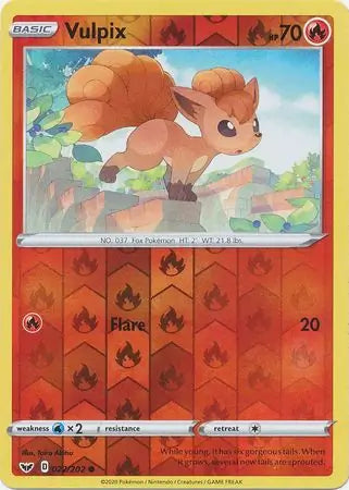 Vulpix 022/202 (SWSH01: Sword & Shield Base Set)  - Reverse Holofoil | Good Games Adelaide SA