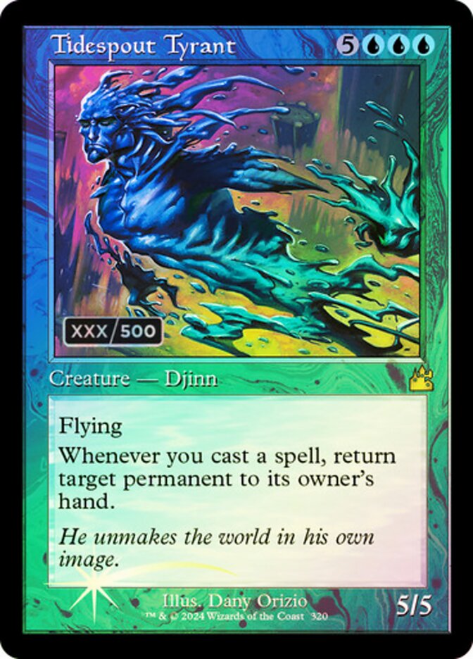 Tidespout Tyrant Serialized 320 (Ravnica Remastered)  - Foil | Good Games Adelaide SA