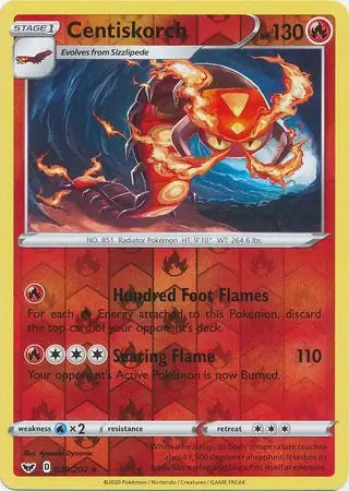Centiskorch 039/202 (SWSH01: Sword & Shield Base Set)  - Reverse Holofoil | Good Games Adelaide SA