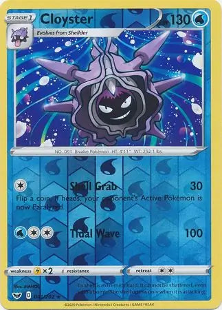 Cloyster 041/202 (SWSH01: Sword & Shield Base Set)  - Reverse Holofoil | Good Games Adelaide SA