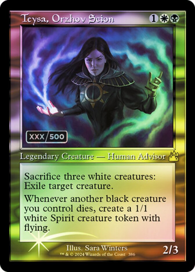 Teysa, Orzhov Scion Serialized 386 (Ravnica Remastered)  - Foil | Good Games Adelaide SA
