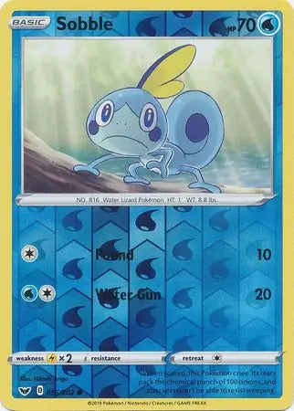 Sobble 055/202 (SWSH01: Sword & Shield Base Set)  - Reverse Holofoil | Good Games Adelaide SA