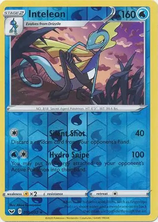 Inteleon 059/202 (SWSH01: Sword & Shield Base Set)  - Reverse Holofoil | Good Games Adelaide SA