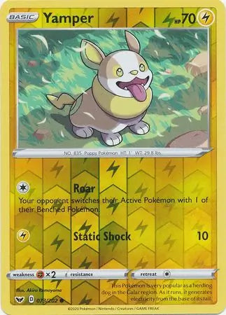Yamper 073/202 (SWSH01: Sword & Shield Base Set)  - Reverse Holofoil | Good Games Adelaide SA