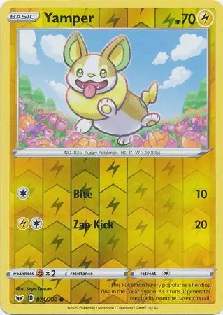 Yamper 074/202 (SWSH01: Sword & Shield Base Set)  - Reverse Holofoil | Good Games Adelaide SA