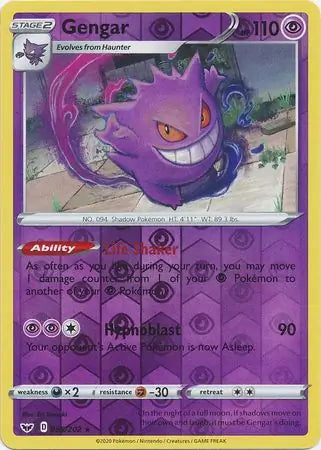 Gengar 085/202 (SWSH01: Sword & Shield Base Set)  - Reverse Holofoil | Good Games Adelaide SA