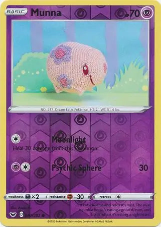 Munna 087/202 (SWSH01: Sword & Shield Base Set)  - Reverse Holofoil | Good Games Adelaide SA