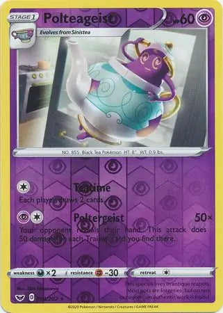 Polteageist 090/202 (SWSH01: Sword & Shield Base Set)  - Reverse Holofoil | Good Games Adelaide SA