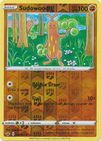 Sudowoodo 100/202 (SWSH01: Sword & Shield Base Set)  - Reverse Holofoil | Good Games Adelaide SA