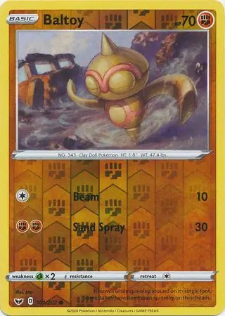 Baltoy 101/202 (SWSH01: Sword & Shield Base Set)  - Reverse Holofoil | Good Games Adelaide SA