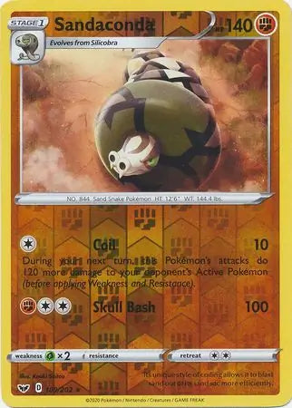 Sandaconda 109/202 (SWSH01: Sword & Shield Base Set)  - Reverse Holofoil | Good Games Adelaide SA